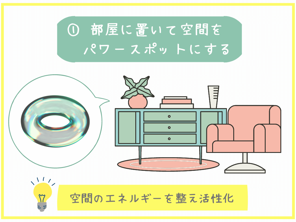 部屋に置いて空間をパワースポットにする