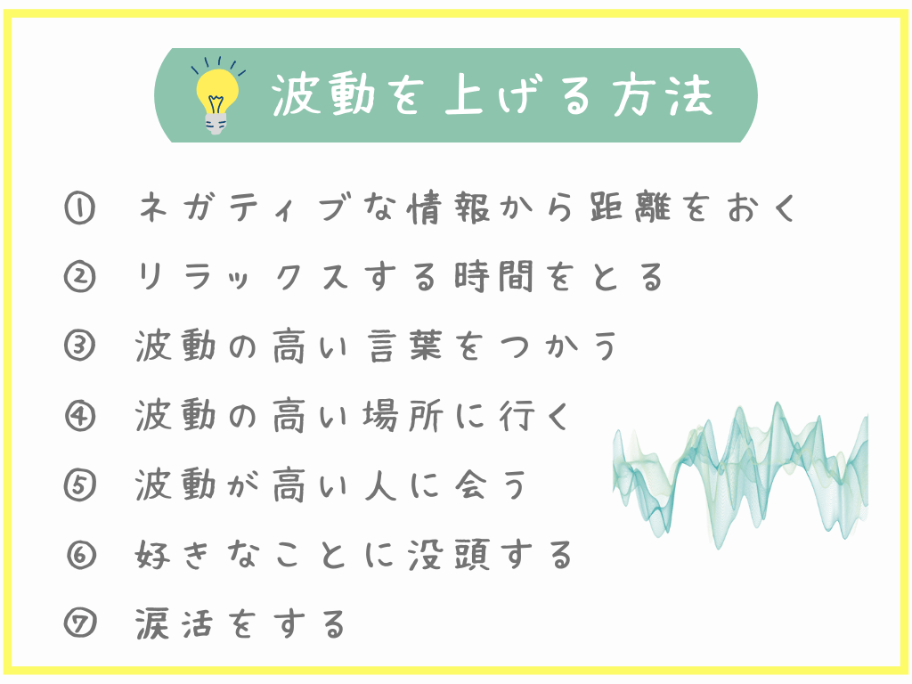 波動を上げる方法