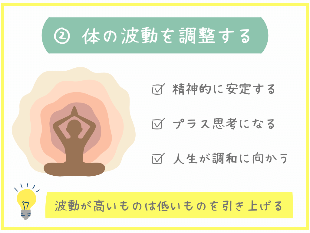 体の波動を調整する