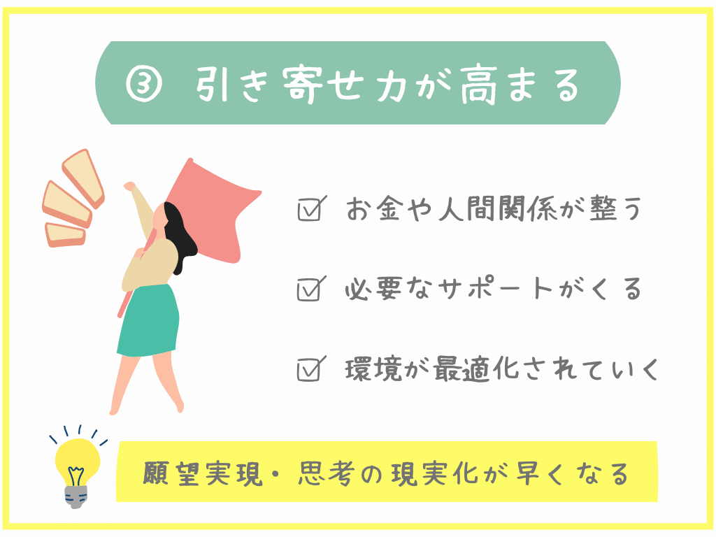 引き寄せ力が高まる