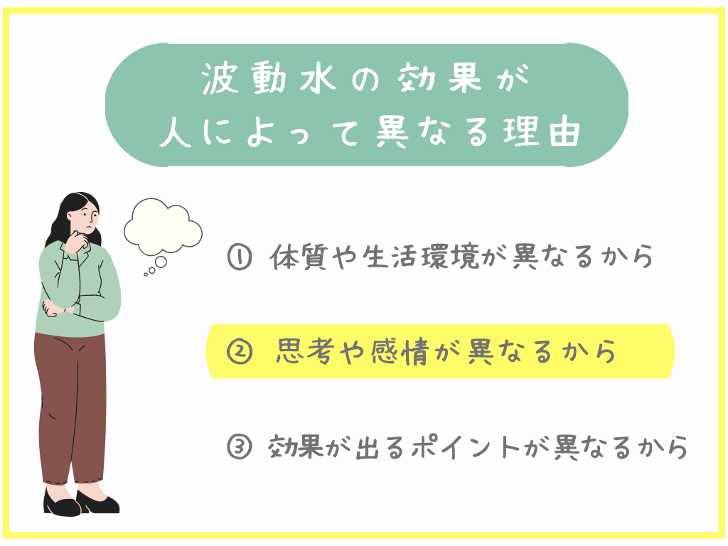 ②思考や感情が異なるから