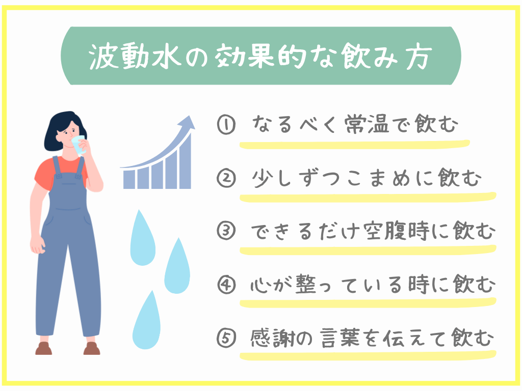 波動水の効果的な飲み方