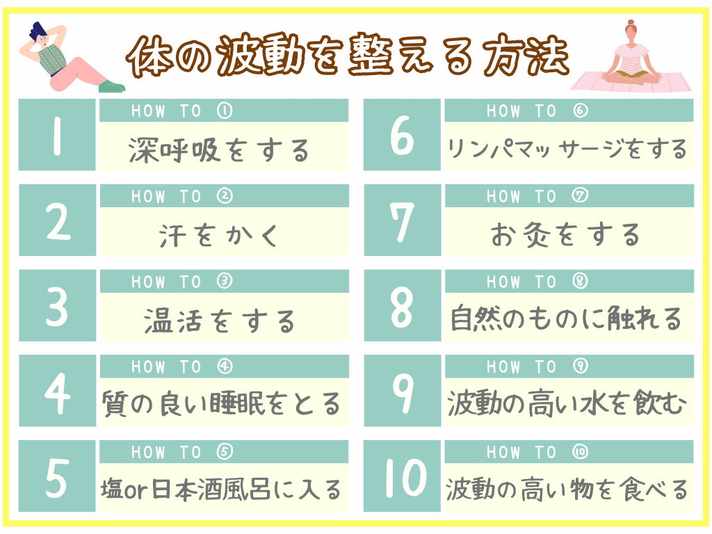 体の波動を整える方法