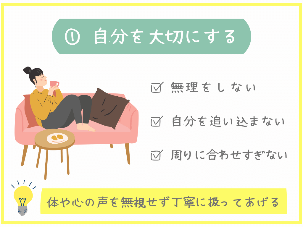 ①自分を大切にする
