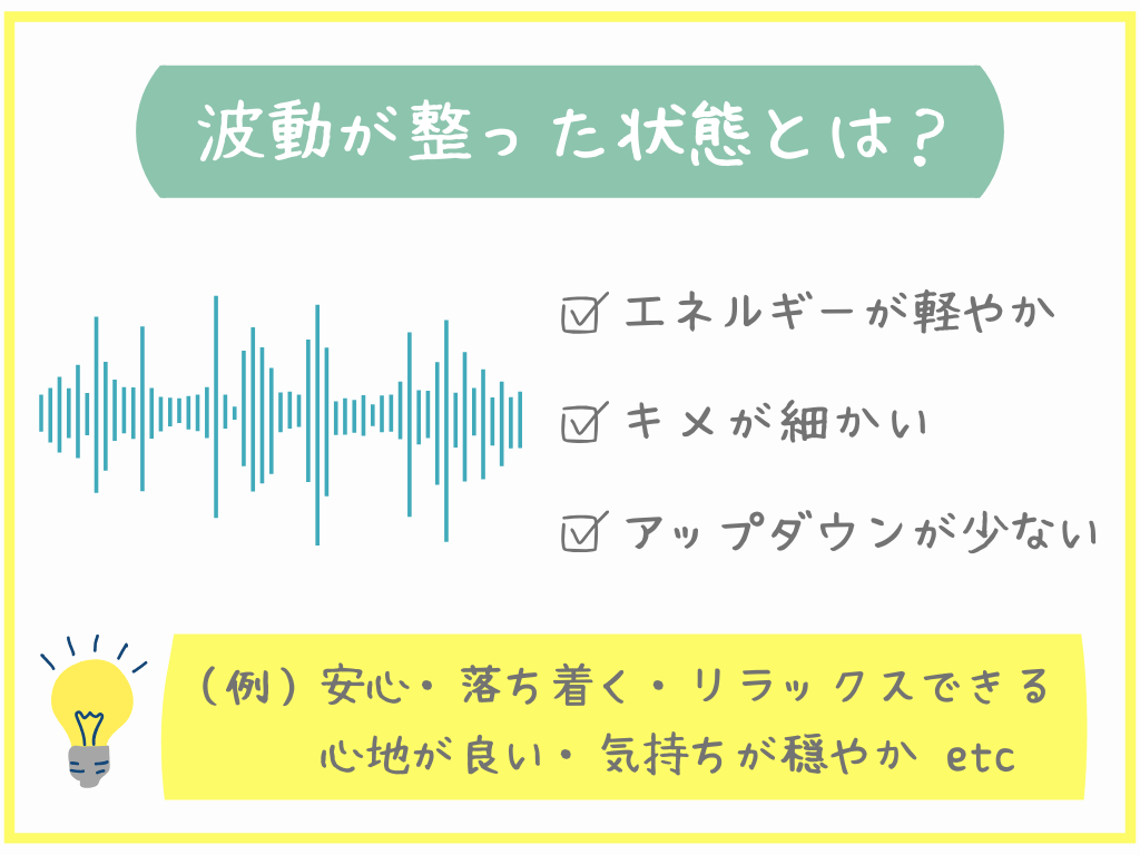 波動が整った状態とは?
