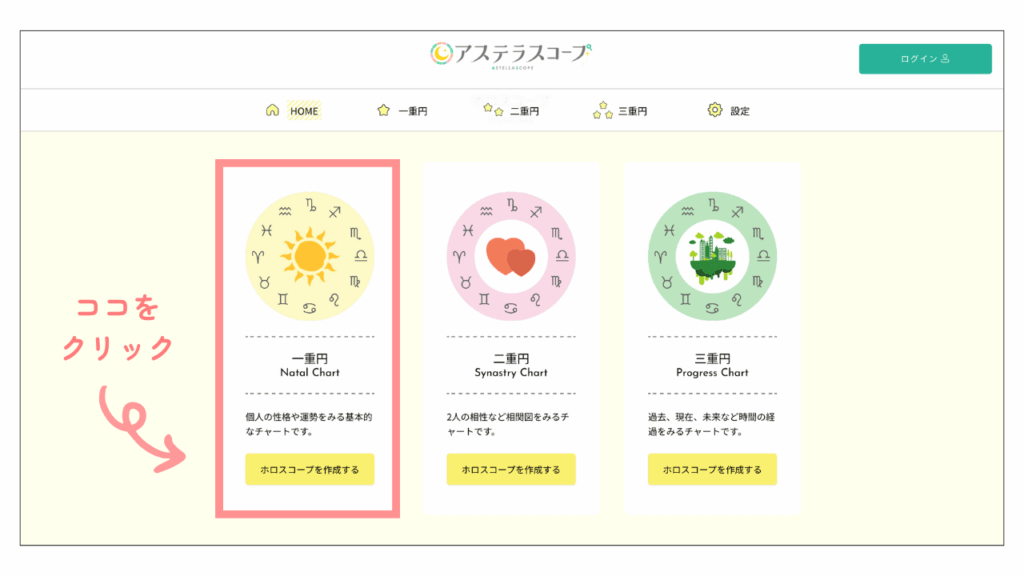 ココをクリック