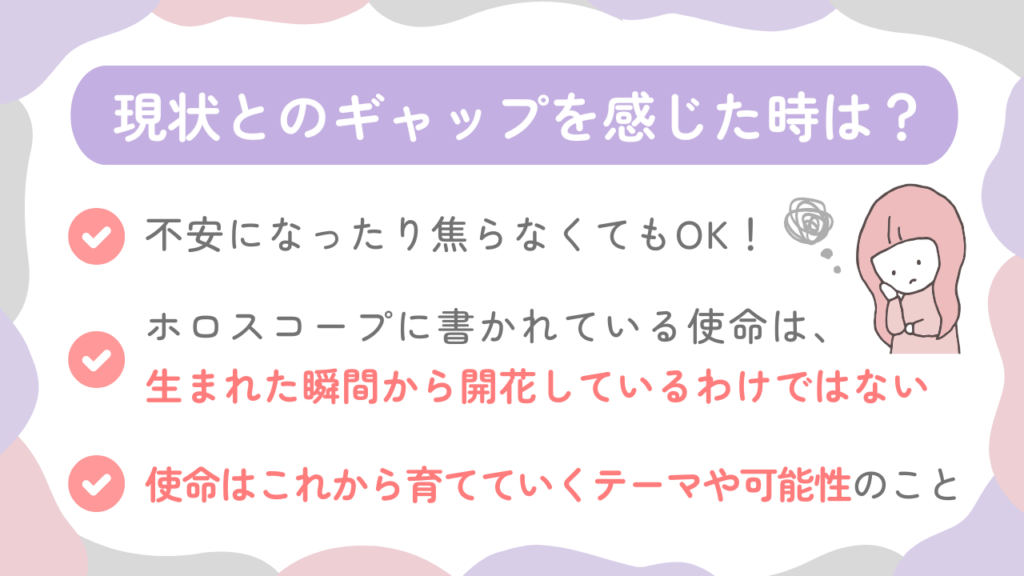 現状とのギャップを感じた時は？
