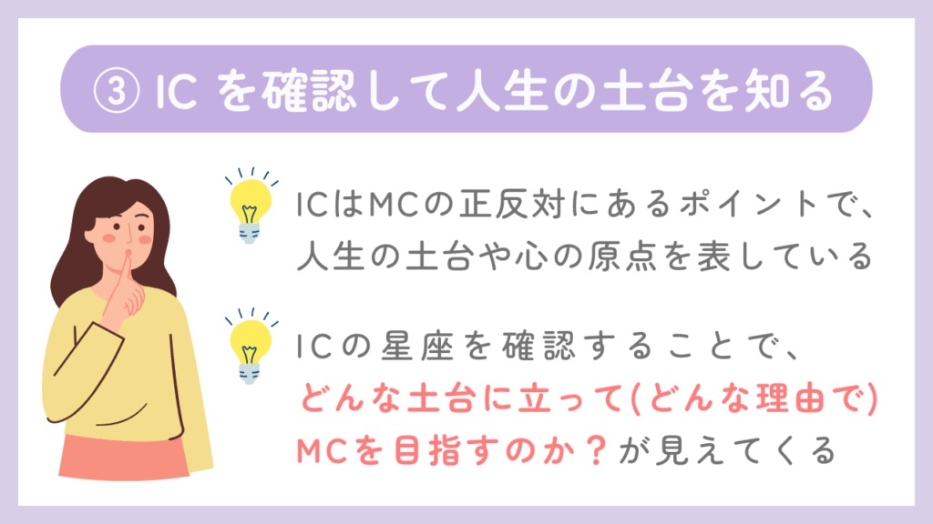 ③ICを確認して人生の土台を知る