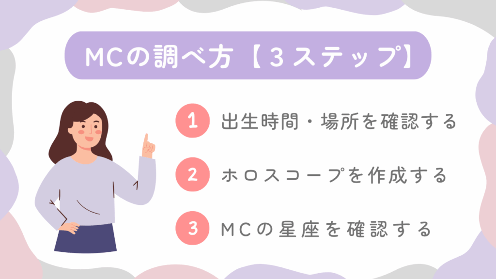 MCの調べ方【3ステップ】